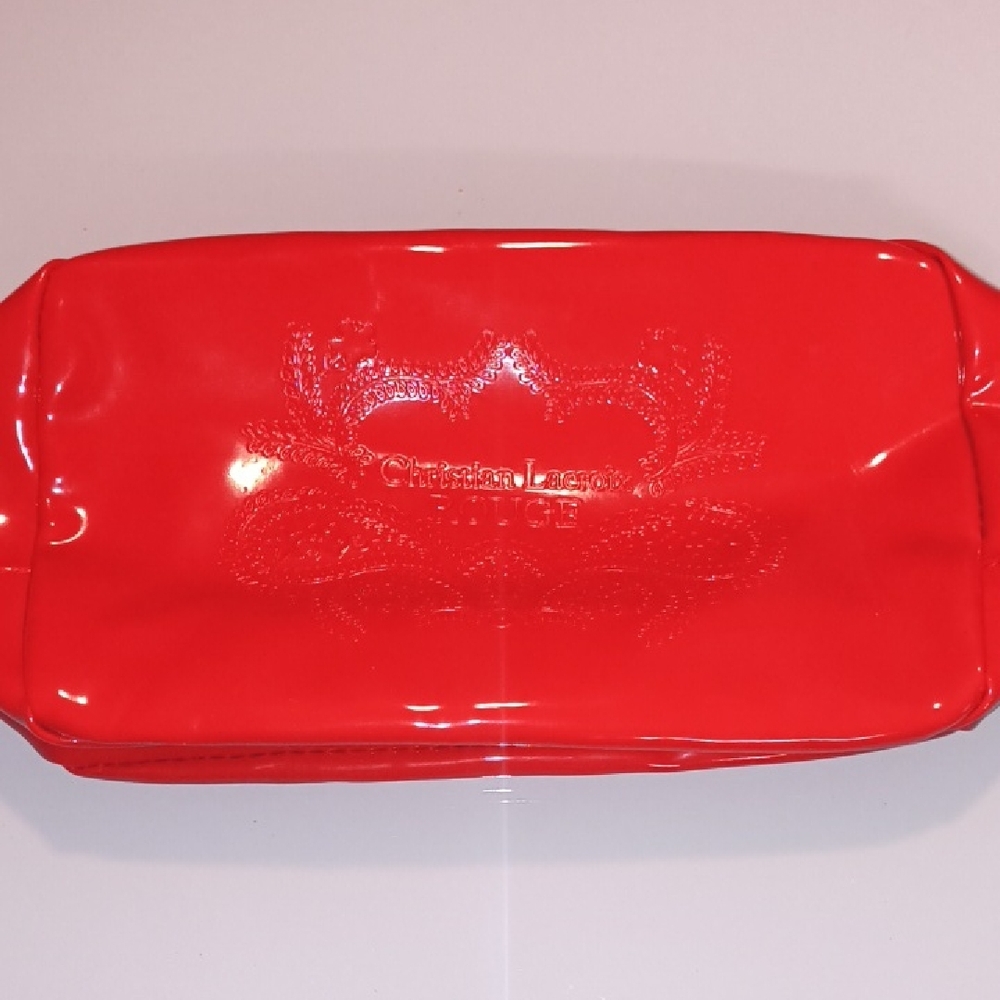 Christian Lacroix Glossy Red Cosmetic Bag